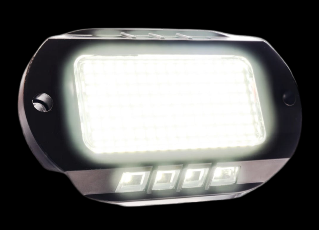 144 Chip Pure White Rock Lights